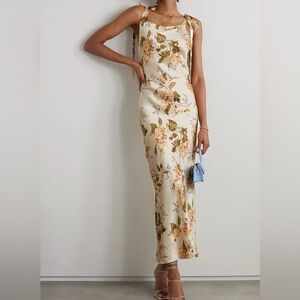Reformation Aden floral silk maxi dress